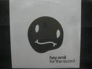 hey emil / Emil / For The Record / 未開封品 ◆LP8187NO BPP◆LP