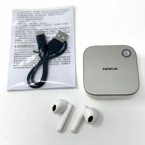 【一円スタート】Nokia 完全ワイヤレスイヤホン Bluetooth 5.2 ENCノイズリダクション ハンズフリー通話 1円 SEI01_0921