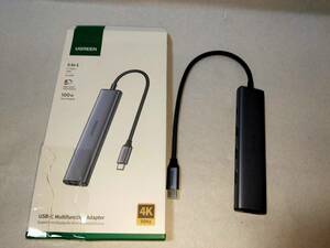 【一円スタート】UGREEN Revodok 105 USB Cハブ 5-IN-1 USB ハブ Type-C 100W 1円 HAM01_1731