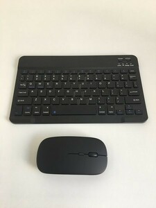 【一円スタート】DIGIBLUSKY BLUETOOTH キーボード マウス付き ワイヤレス Windows対応 タブレット対応 薄型 静音 ブラック 1円 ☆A05713☆