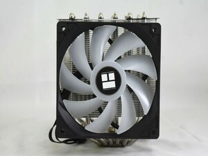 【一円スタート】Thermalright CPUエアクーラー CPUファン FAN 6本ホットパイプ ダブルタワー パソコンパーツ ブラック 1円 ☆A05239☆