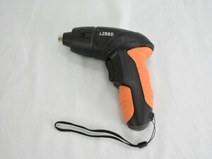 【一円スタート】LZBBD ドリルドライバー 4.2V 電動 正逆転切り替え 収納ケース付き DIY 家具組立 ブラック オレンジ 1円 ☆A05744☆