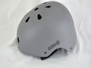 【一円スタート】OUTDOORMASTER ヘルメット 自転車 全方位調整アジャスター アジアンフィット 男女兼用 大人用 L グレー 1円 ☆A05747☆