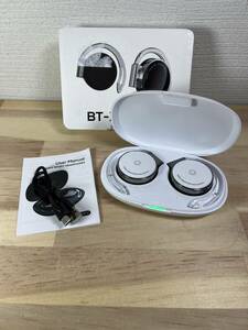 【一円スタート】BT-X ワイヤレスイヤホン Bluetooth クリップヘッドホン 耳掛け式 Bluetooth 5.3 チップ 開放型「1円」URA01_2356