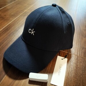  Calvin Klein (Calvin Klein)③ Bick Logo hat, cap new goods unused tag attaching 