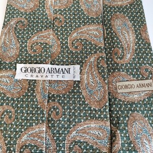 GIORGIO ARMANI(ジョルジオアルマーニ)緑茶涙ネクタイ