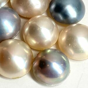 ●マベパール10点おまとめ●m 約13.8-15.7mm 20g/100ct pearl パール 半円真珠 ジュエリー jewelry 裸石 宝石 ②