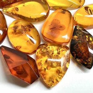●天然本琥珀11点おまとめ300ct●f ルース 裸石 宝石 ジュエリー jewelry アンバー こはく amber コハク DC0 