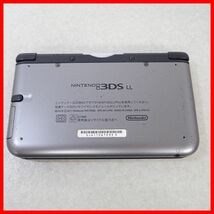 1円〜 動作品 ニンテンドー3DSLL 本体 SPR-001 シルバー×ブラック + ソフト ファイナルファンタジー エクスプローラーズ 等 2本【10_画像3