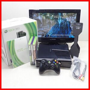 ◇動作品 XBOX360S 本体 Model 1439 250GB + TOO HUMAN 等 ソフト3本 まとめてセット Microsoft マイクロソフト 箱説付【20