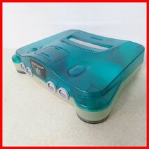 動作品 N64 ニンテンドウ64 本体 NUS-001 クリアブルー+スーパーマリオ64 等 ソフト2本 まとめてセット【20_画像5