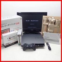 動作品 PS3 プレステ3 本体 CECH-3000B 320GB HDDレコーダーパック + ニーア レプリカント 等 ソフト3本 まとめてセット SONY 箱説付【20_画像1