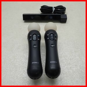 PS4/PS3 プレステ4/プレステ3 PlayStation Move モーションコントローラー 2個 + PS4 PlayStation Camera まとめてセット 通電のみ確認【10