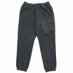 美品 23aw テンシー Ten c コンボ カーゴ スウェット パンツ COMBO CARGO SWEAT PANTS イージー ガーメントダイ M グレー メンズ