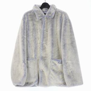 シュプリーム SUPREME 21AW 2-Tone Faux Fur Shop Coat 2トーン フェイク ファー ショップ コート GORE-TEX ゴアテックス XL ブルー 青 ホ