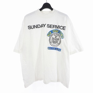 サンデイサービス Sunday Service kanye ye カニエ ウエスト イエ カットソー Tシャツ 半袖 XL 白 ホワイト メンズ