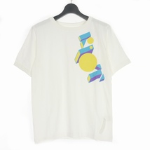 未使用品 ライオットファセッタズム RIOT FACETASM 21AW ロゴプリント Tシャツ カットソー 半袖 L 白 ホワイト RF21FW-TEE-U05 メンズ_画像1