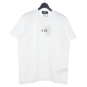 ディースクエアード DSQUARED2 22SS Icon Mini Logo Tシャツ カットソー 半袖 クルーネック XL ホワイト 白 S79GC0010 国内正規 メンズ
