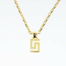 ヴェルサーチ ヴェルサーチェ VERSACE グリーク メデューサ ネックレス DG17334S-DMT1 ゴールド ブランド古着ベクトル 中古●▲■240206 メ_画像2