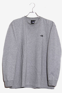 THE NORTH FACE ザノースフェイス L/S NUPTSE COTTON TEE ロングスリーブ ヌプシ コットン ティー Tシャツ 長袖Tシャツ M MIX GRAY ミック