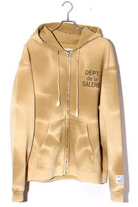 GALLERY DEPT. ギャラリーデプト SIZE:L FRENCH ZIP HOODIE タイダイ フレンチ ジップフーディ パーカー TAN タン FZH-2059 /● メンズ