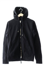 タカヒロミヤシタザソロイスト TAKAHIRO MIYASHITA The Soloist. 18AW ZIP PARKA ジップ スウェット パーカー 0004aAw18 46 黒 ブラック ●_画像1