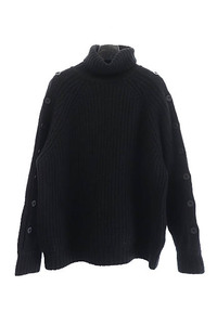 ジョンローレンスサリバン JOHN LAWRENCE SULLIVAN 21AW BUTTON SLEEVE KNIT SWEATER ボタン スリーブ リブ ハイネック ニット セーター OS