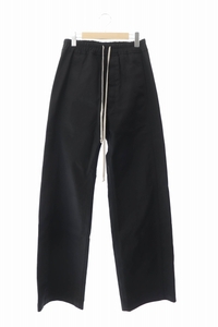 リックオウエンス Rick Owens DRKSHDW ダークシャドウ PUSHER PANTS プッシャー サイドボタン ワイド パンツ DU02C5393-TW XS 黒 ブラック