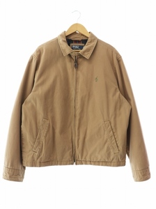 ラルフローレン RALPH LAUREN 90s VINTAGE ヴィンテージ スウィングトップ ジャケット ブルゾン L ベージュ ブランド古着ベクトル 240124