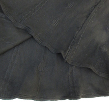 未使用品 カラバサ 205 ZERO ニットスカート フレアスカート ロング丈 刺繍 ストライプ柄 総柄 F 黒 ブラック /FF29 ■MO レディース_画像5