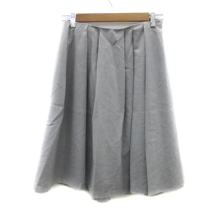  Rope ROPE юбка в складку mi утечка длина одноцветный шерсть 38 светло-серый /YS6 женский 