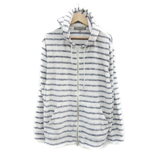  United Arrows A DAY IN THE LIFE UNITED ARROWS jacket Parker middle height border pattern M white /YM32 men's 