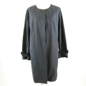  HusHush HusHusH no color coat long long sleeve navy blue L *A128 lady's 