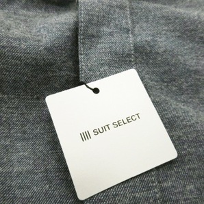 未使用品 スーツセレクト SUIT SELECT CLASSICO TAPERED シャツ Yシャツ ワイシャツ バンドカラー 長袖 比翼 コットン 紺 ネイビーの画像5