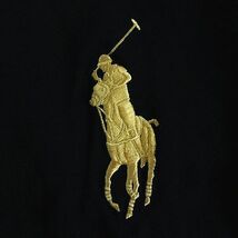 ポロ ラルフローレン POLO RALPH LAUREN ポロシャツ 半袖 ビッグポニー 刺繍 コットン ブラック×レッド ※EKM メンズ_画像5