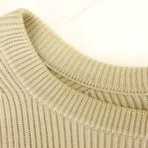 グラフペーパー Graphpaper 22AW High Density Crew Neck Knit ニット セーター GU223-80254 ウール ライトグレー 2 メンズ_画像6