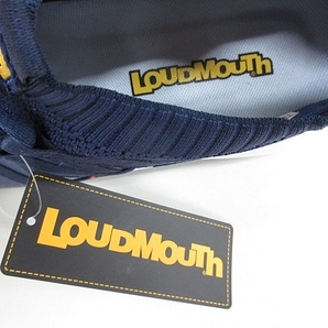 未使用品 ラウドマウスゴルフ Loud Mouth Golf ゴルフシューズ スパイクレス ニット 星 LM-GS0003 Superstar ネイビー 紺 25.5 メンズの画像3