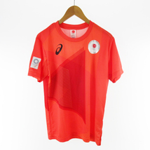 アシックス asics 2020 東京オリンピック 半袖 Tシャツ レッド オレンジ L 2033A526 メンズ_画像1
