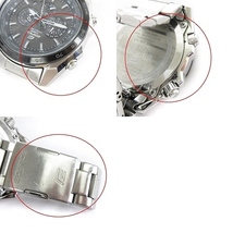 カシオ エディフィス 腕時計 アナログ クロノグラフ デイト 電波ソーラー EQW-T610D-1AJF 文字盤 黒 ブラック ウォッチ ■SM1 メンズ_画像9