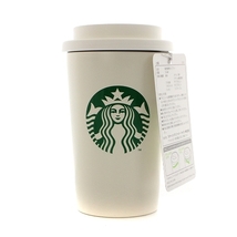 未使用品 スターバックス Starbucks ステンレスTOGOタンブラー ロゴ 蓋付き 355ml マットホワイト JDN-3555B /AQ ■GY11 その他_画像1