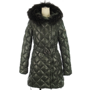 ta tiger sTATRAS down coat f-ti raccoon fur LTA-4212 green 2 lady's 