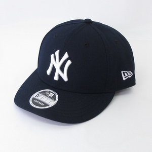 ニューエラ NEW ERA 美品 9FIFTY SNAPBACK LOW PROFILE LP MLB NY ニューヨーク・ヤンキース キャップ 帽子 ネイビー ホワイト メンズ