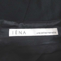 イエナ IENA ワンピース ひざ丈 ノースリーブ フェルトウール ボタン 紺 ダークネイビー /CT レディース_画像6