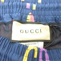 未使用品 グッチ GUCCI タグ付き JUMBO GG NYLON SHORTS ハーフパンツ ショートパンツ GG柄 703548 ウエストゴム 紺 ネイビー 52 約XL_画像3