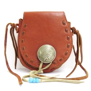  Red Moon RED MOON medicine bag pouch Conti . leather Brown #ECS men's 