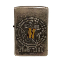 ジッポー ZIPPO 2000年製 マルボロ スターコンパス オイルライター ロゴ 銀 シルバー ※TP メンズ_画像1