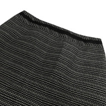 ドレスキップ DRESKIP スカート 台形 ミディ丈 ツイード ラメ ブラック 黒 ホワイト 白 シルバー 38 レディース_画像3
