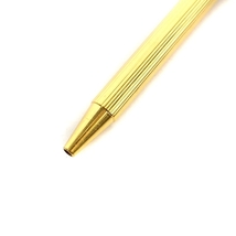 カルティエ Cartier ボールペン 筆記用具 文具 ツイスト式 ストライプ ロゴ ゴールドカラー /AQ ■GY11 その他_画像3