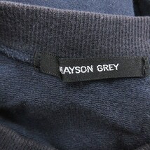 メイソングレイ MAYSON GREY カットソー Tシャツ ロンT クルーネック プリント 長袖 2 紺 ネイビー /AU レディース_画像7