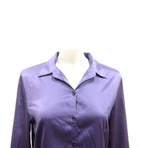 ロートレアモン LAUTREAMONT シャツ ブラウス スキッパーカラー 長袖 3 紫 パープル /YK レディース_画像2